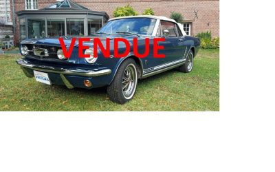 À VENDRE MUSTANG CABRIOLET CODE A 1965